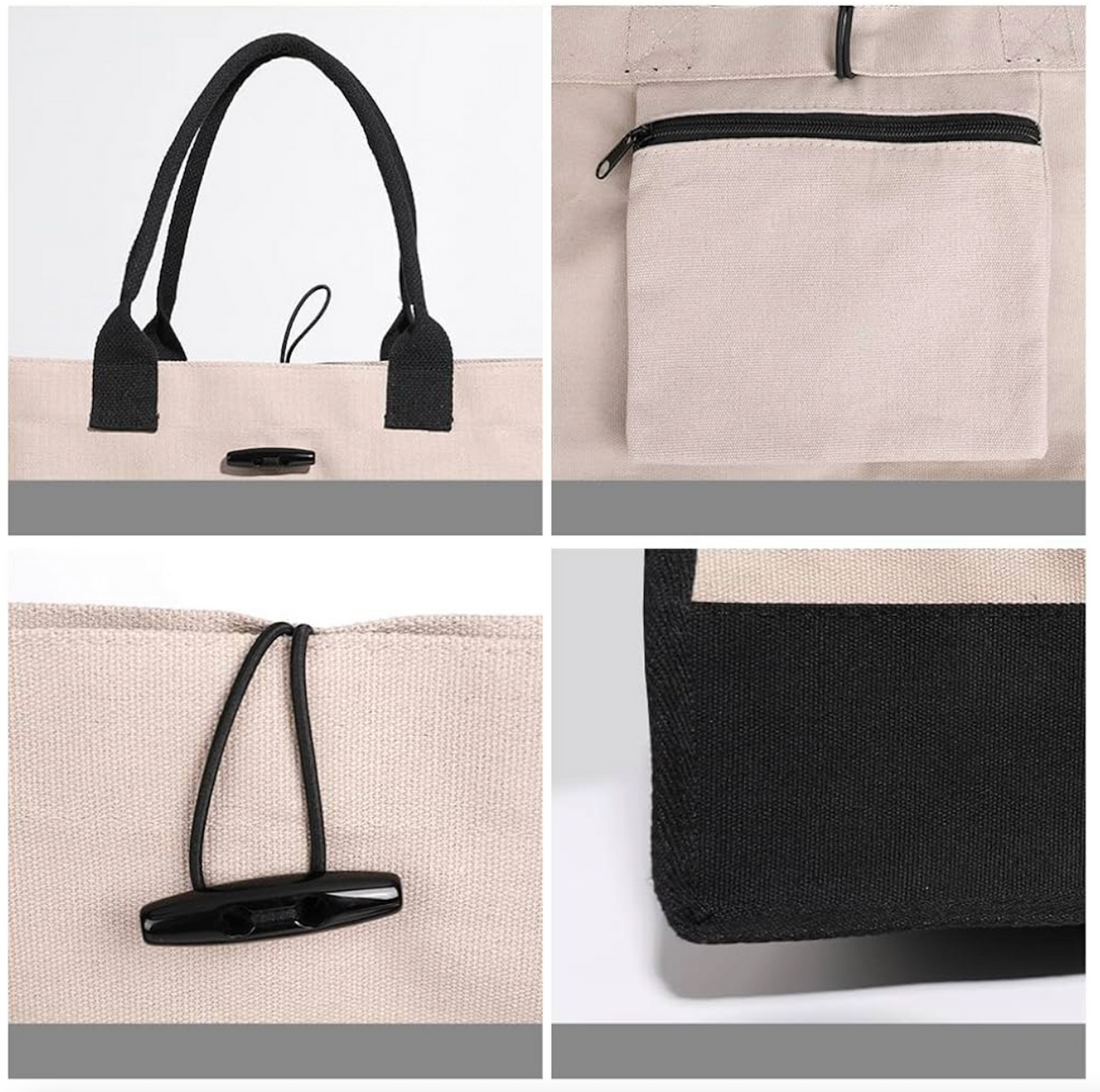 Personalized Lettered Tote Bag